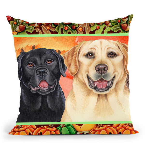 Autumn Border Throw Pillow By Tomoyo Pitcher - All About Vibe