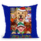 Xmas Yellow Lab Throw Pillow By Tomoyo Pitcher - All About Vibe