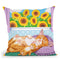 Sunflowers Kitten Throw Pillow By Tomoyo Pitcher - All About Vibe