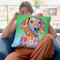 Flowers Dachshund Throw Pillow By Tomoyo Pitcher - All About Vibe
