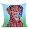 Flowers Doberman Throw Pillow By Tomoyo Pitcher - All About Vibe