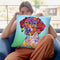Flowers German Pointer Throw Pillow By Tomoyo Pitcher - All About Vibe