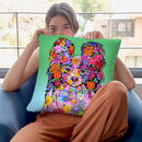 Flowers Papillon Throw Pillow By Tomoyo Pitcher - All About Vibe