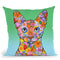 Flowers Siamese Cat Throw Pillow By Tomoyo Pitcher - All About Vibe
