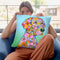 Flowers Weimaraner Throw Pillow By Tomoyo Pitcher - All About Vibe
