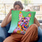 Flowers Germanepherd Throw Pillow By Tomoyo Pitcher - All About Vibe