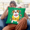 Bulldog Graphic Style Throw Pillow By Tomoyo Pitcher - All About Vibe