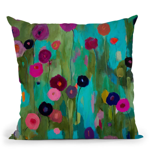 Time To Bloom Throw Pillow By Carrie Schmitt - All About Vibe