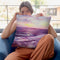 Violet Ocean Throw Pillow By Emily Heard - All About Vibe