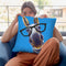 Donkey Snickers Glasses Throw Pillow By Hippie Hound Studios - All About Vibe