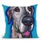 Great Dane Beau Throw Pillow By Hippie Hound Studios - All About Vibe