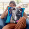 Great Dane Beau Throw Pillow By Hippie Hound Studios - All About Vibe