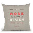 Design For Love Throw Pillow By American Flat - All About Vibe
