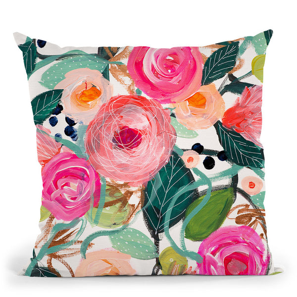 Michelles Smile Throw Pillow By Carrie Schmitt - All About Vibe