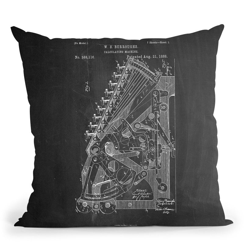 Calculator Throw Pillow By Cole Borders - All About Vibe