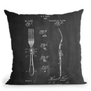 Fork Throw Pillow By Cole Borders - All About Vibe