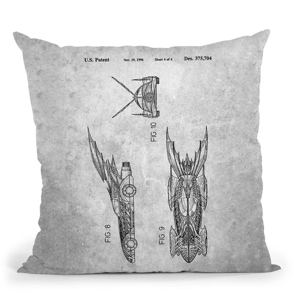 Batmobile Blueprint I Throw Pillow By Cole Borders - All About Vibe