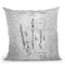 Guitar Blueprint Throw Pillow By Cole Borders - All About Vibe