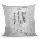 Lacrosse Stick Blueprint Throw Pillow By Cole Borders - All About Vibe