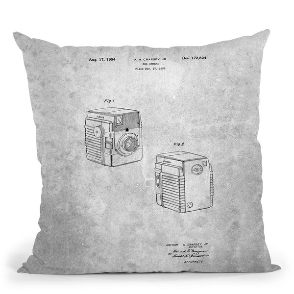 Vintage Camera Blueprint Ii Throw Pillow By Cole Borders - All About Vibe