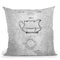 Teapot Blueprint I Throw Pillow By Cole Borders - All About Vibe