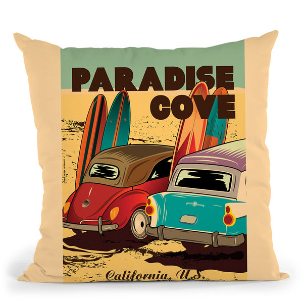 Paradise Cove Throw Pillow By American Flat - All About Vibe