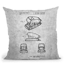 Stapler Blueprint Throw Pillow By Cole Borders - All About Vibe