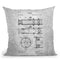 Telescope Blueprint Throw Pillow By Cole Borders - All About Vibe