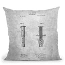 Corkscrew Blueprint Throw Pillow By Cole Borders - All About Vibe