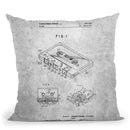 Cassette Blueprint Throw Pillow By Cole Borders - All About Vibe