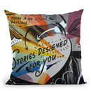 Coupon Stories Throw Pillow By Dan Monteavaro - All About Vibe