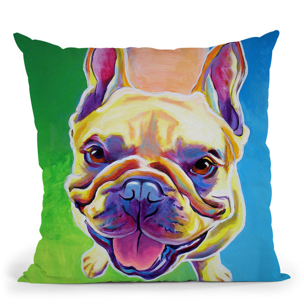 Ernest Throw Pillow By Dawgart - All About Vibe