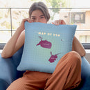 Upside Down Usa Throw Pillow By American Flat - All About Vibe
