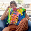 Pachyderm Throw Pillow By Dawgart - All About Vibe