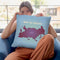 Upside Down Russia Throw Pillow By American Flat - All About Vibe