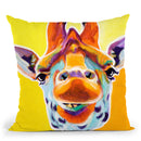 Giraffe No 3 Throw Pillow By Dawgart - All About Vibe
