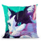 Cat Kitty Throw Pillow By Dawgart - All About Vibe