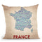 France Throw Pillow By American Flat - All About Vibe