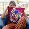 Yorkie - Furbie Face Throw Pillow By Dawgart - All About Vibe