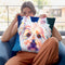 Westie Rockette Throw Pillow By Dawgart - All About Vibe
