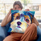 Yorkipoo - Zoe Throw Pillow By Dawgart - All About Vibe