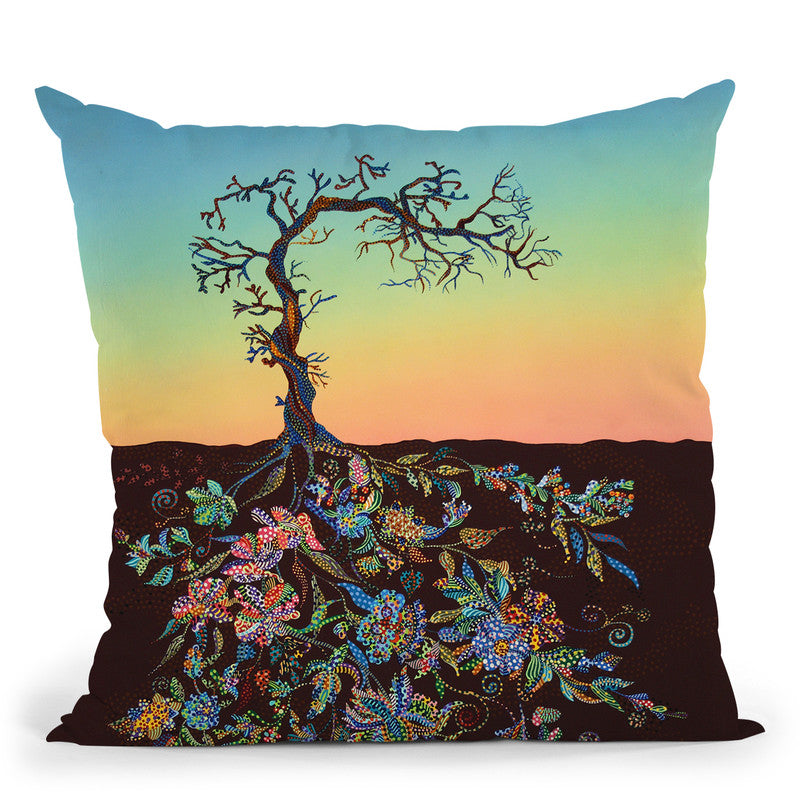 Sunset 1 Throw Pillow By Erika Pochybova - All About Vibe