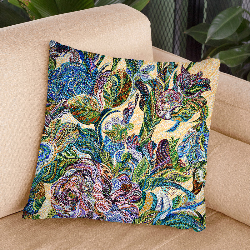 Floral Throw Pillow By Erika Pochybova - All About Vibe