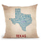 Texas Throw Pillow By American Flat - All About Vibe