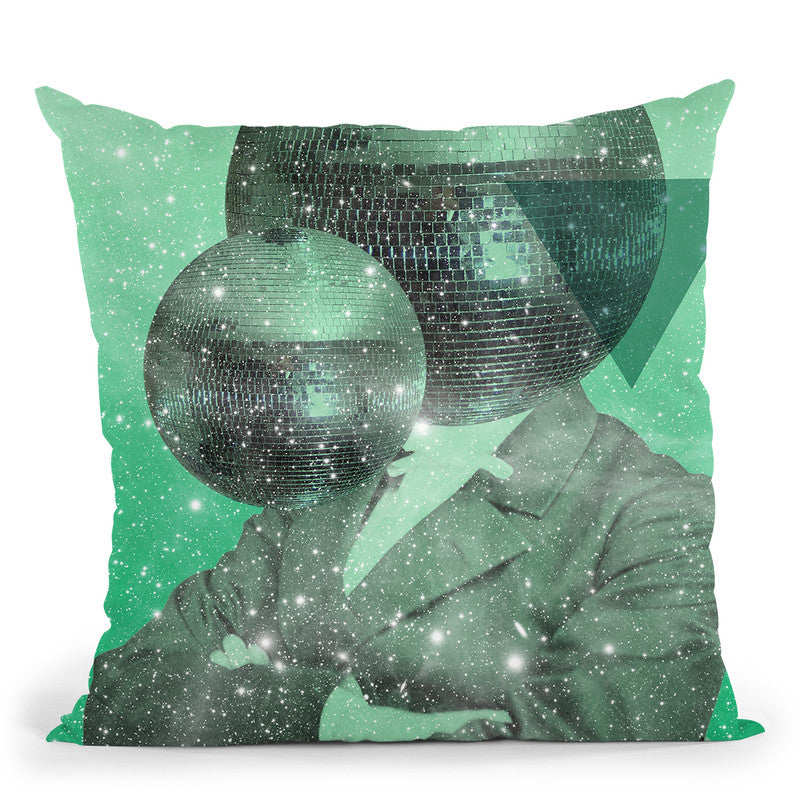 Green Universe Throw Pillow By Elo Marc - All About Vibe