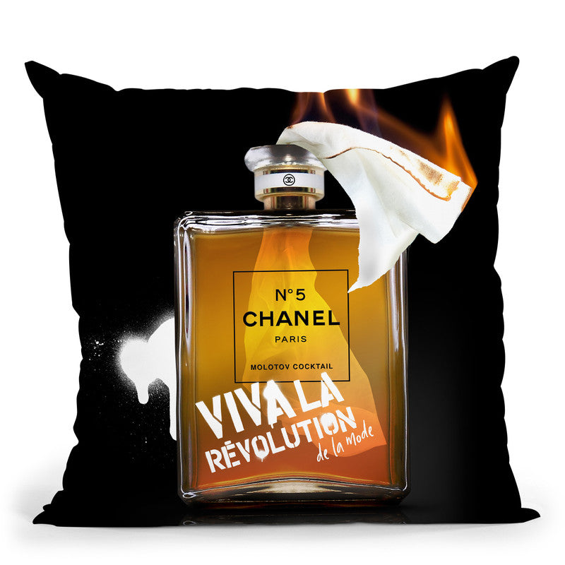 Fashion Perfume Molotov Throw Pillow By Alexandre Venancio – All About Vibe