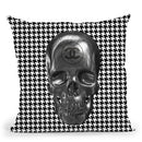 Skull Chanel Throw Pillow By Alexandre Venancio