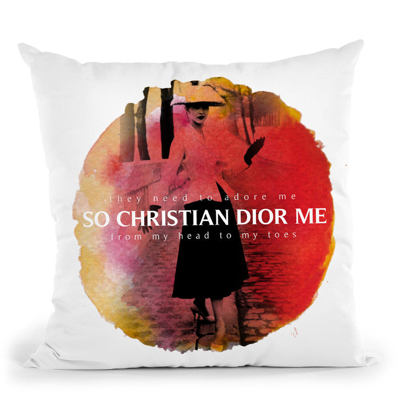 Fashion Dior Throw Pillow By Alexandre Venancio