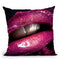 Fashion Magenta Kiss I Throw Pillow By Alexandre Venancio
