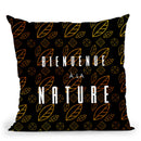 Fashion Art Deco Bienvenue Throw Pillow By Alexandre Venancio